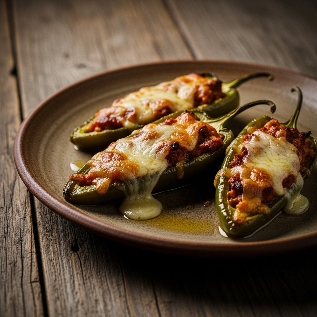 Copycat Famous Street-Food “Sizzling Stuffed Jalapeños”